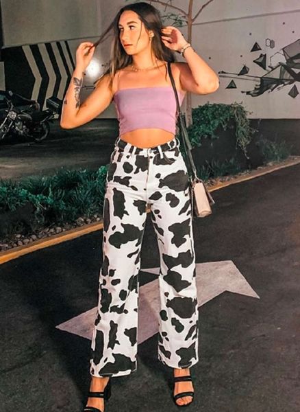 

fashion denim wide leg pants middle waist white, Blue