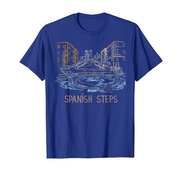 

spanish steps t-shirt tee t shirt tshirt t-shirt, White;black