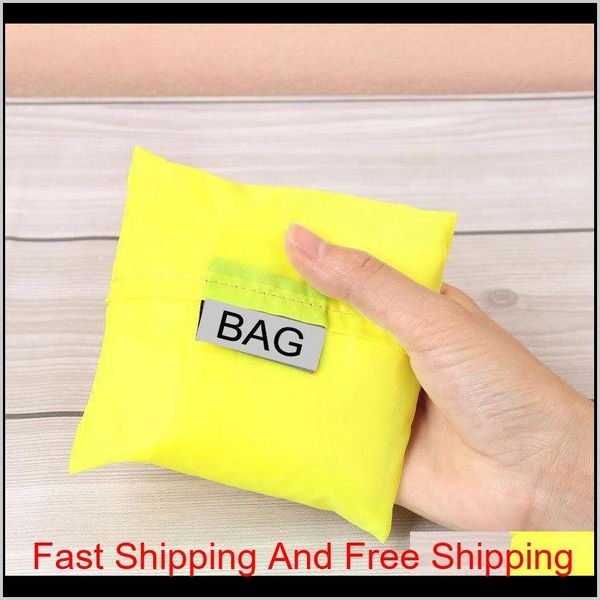 

eco friendly storage handbag foldable usable shopping bags polyester reusable portable grocery nylon large bag pur qylvua ppshop01