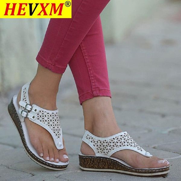 

sandals wedges women summer open toe hollow out roman ladies shoes mid heels platform beach flip flops plus size 42, Black