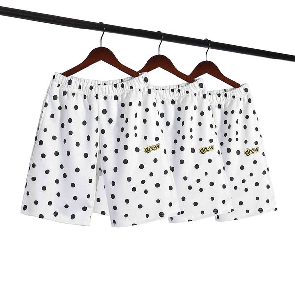 

shorts 2021 drew justin bieber smiley face spot wave casual couple, White;black