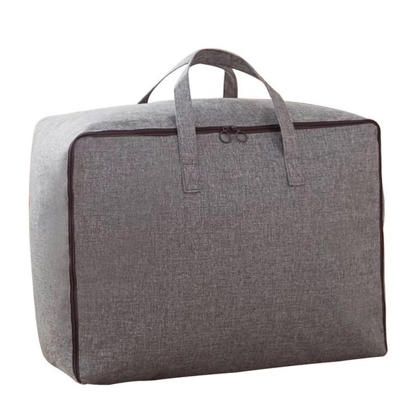 

storage bags reusable portable dormitory with handles clothes blanket quilt bag containter moisture proof household dual zipper