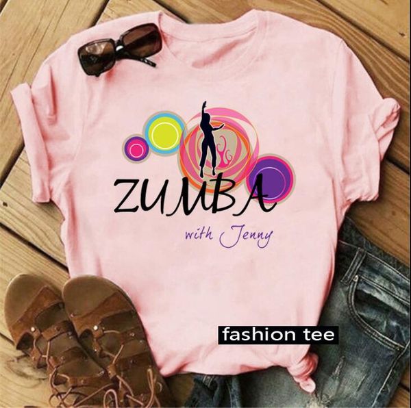 

fashion2022 pink ladies t-shirt fast sell zumba dance hip hop street city casual print short sleeve woman tshirts women clothes, White