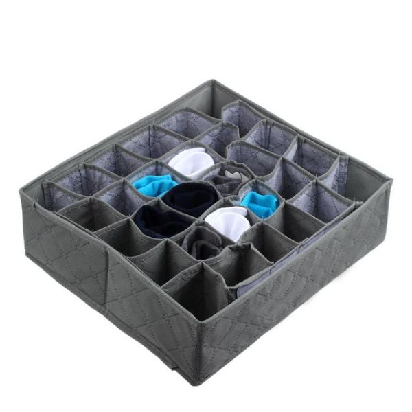 

storage bags qualified 30 cells bamboo charcoal ties socks drawer closet organizer box levert dropship dig638