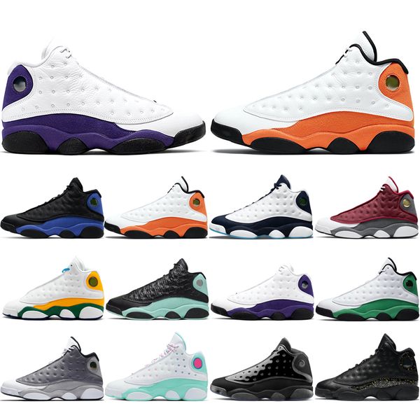 

trainers 13s man basketball shoes atmosphere grey aurora green cap and gown gold hyper royal island lakers starfish red flint playground obs
