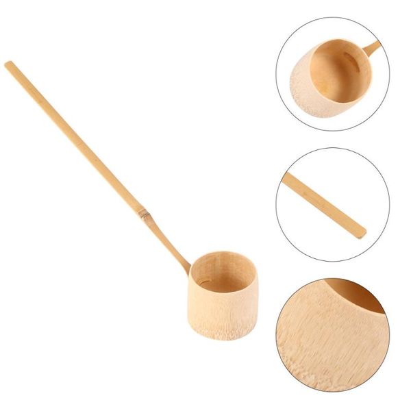 

spoons 1pc natural bamboo japanese water ladle bailer dipper spoon