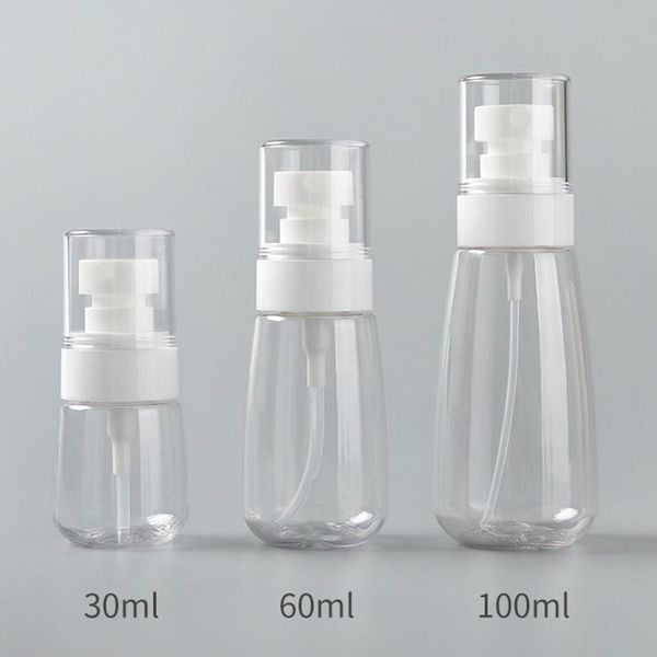 

storage bottles & jars 30/60/100ml refillable travel transparent plastic perfume atomizer empty small spray bottle toxic safe drop