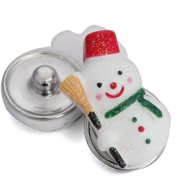 

10pcs/lot mixed 18mm snap buttons jewelry christmas buttons snaps santa claus charms fit snap bracelet bangles for wom qylujp