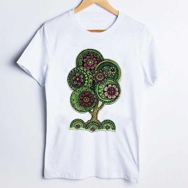 

women tees print graphic fashion elegant cute 90s classic tree ladies clothes lady clothing female t shirt t-shirt, White