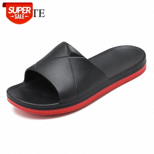 

wotte slippers men summer 2020 casual fashion men flip flops beach sandal house shoes non-slip shoes sandals chausson #tk96, Black