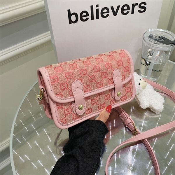 

purse cambridge women's summer new printed small square bag signature single shoulder messenger bag
