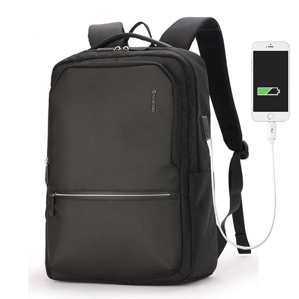 

backpack anti-theft usb charging waterproof oxford for 15.6 lapphone bag computer urban black daypacks school