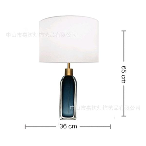 

nordic modern glass hardware table lamp l bedroom study room led e27 decorative table lamp av90-260 us uk eu white light