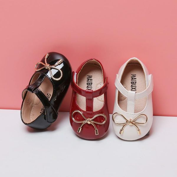 

first walkers patent leather toddler girl princess shoes children spring autumn single t-strap flats