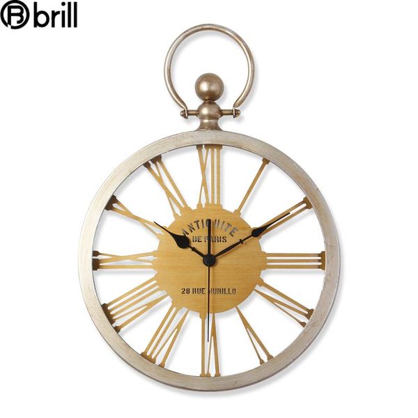 

nordic large wall clock retro living room bedroom home watch american country clocks antiguedades vintage hogar unique gift 50
