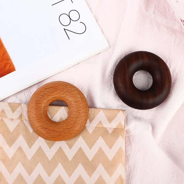

bag clips beech donuts black walnuts wooden sealing creative solid wood snack