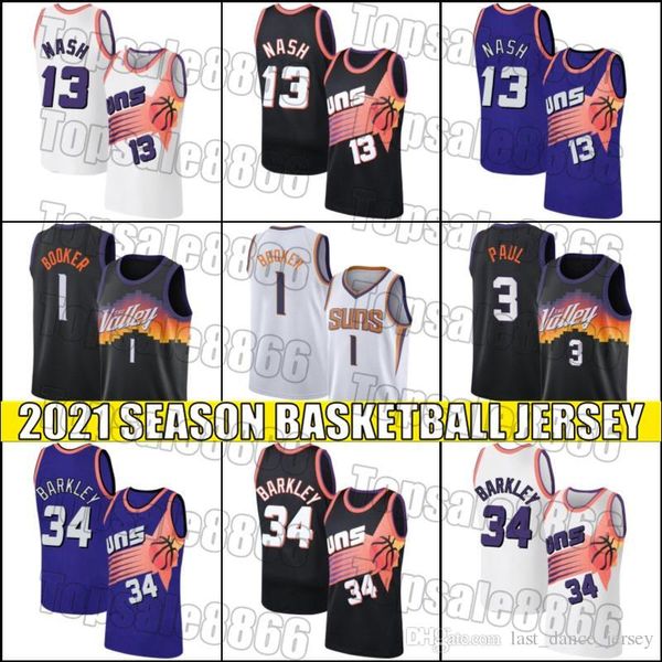 

throwback steve 13 nash jersey retro charles 34 barkley phoenix suns jersey devin 1 booker jersey chris 3 paul jerseys fh651d, Black;red