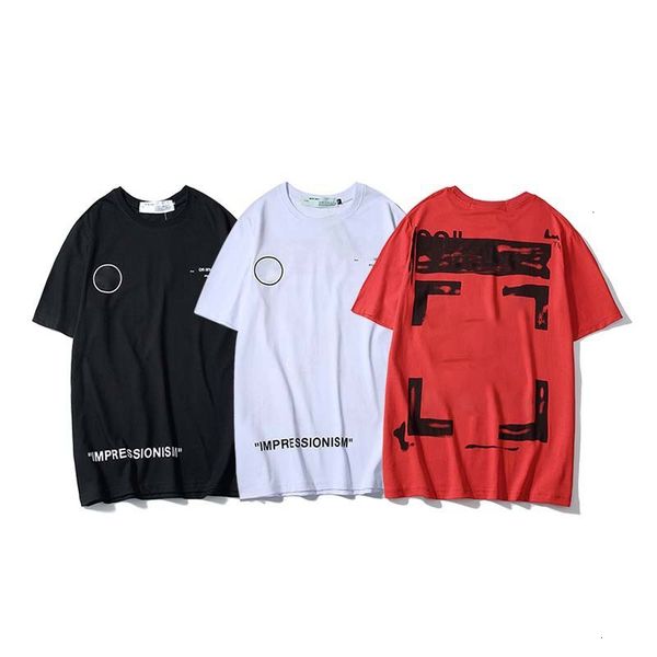 

t men designer shirts men women letter printed tshirts fashion summer short sleeve tees off styles breathable t-shirts, White;black