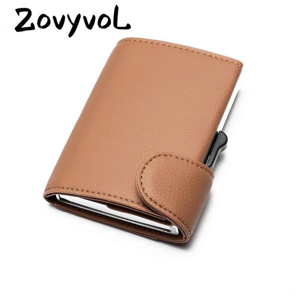 

wallets multifunctional creative men wallet vintage aluminum single box card holders for and women genuine leather luxury purses, Red;black