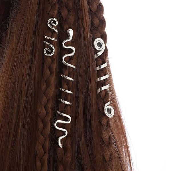 

hair accessories woman dreadlocks braid rings beads for extension accessory jewelry beard decor tube bead, Slivery;white