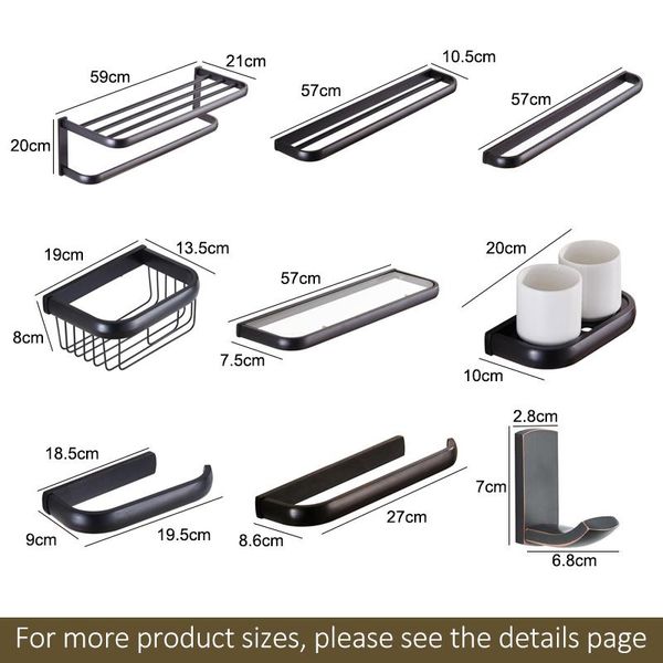 

bath accessory set black shelves towel holder bathroom toilet paper soap hardware robe hook shelf