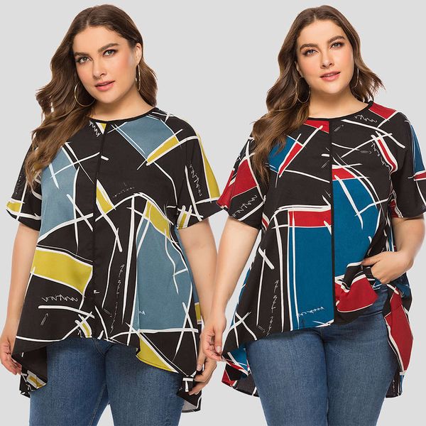 

large women's fat mm summer loose thin short sleeve t-shirt jr5704, White