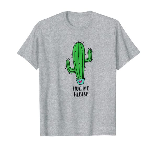 

hug me please funny cactus tshirt cacti succulent love plant, White;black