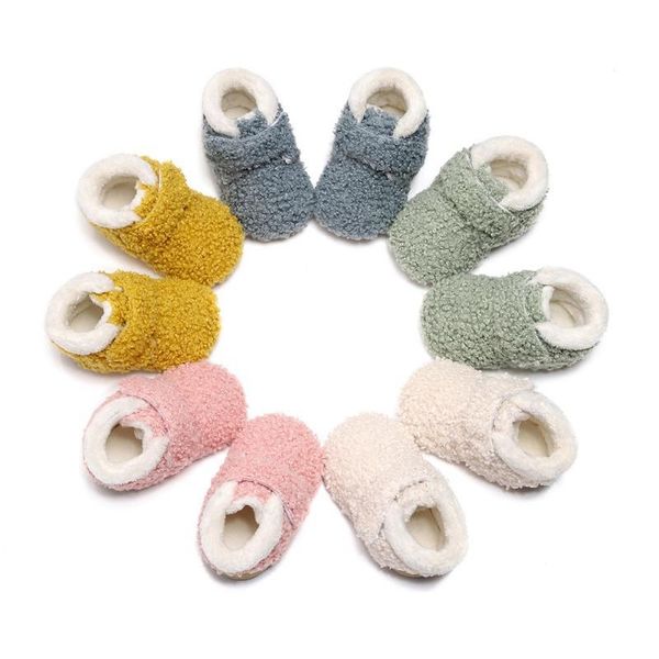 

first walkers baby winter shoes born short boots soft sole warm cotton infant toddler walker 0-24m2