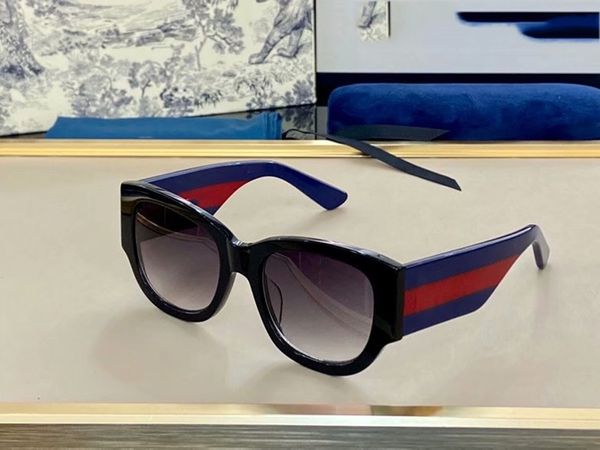 

sunglasses 2021 women sunglasses designer women sunglasses fashion trend pc frame uv400 lens 3 color stitching gold logo a11, White;black