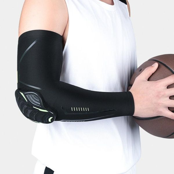 

elbow & knee pads 1pc sports brace compression support sleeve elastic movement protection pain relief protector, Black;gray