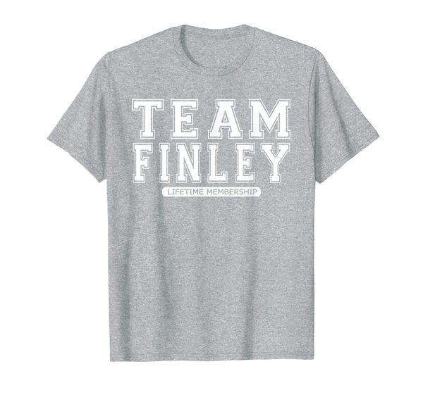 

team finley family surname reunion crew member gift t-shirt, White;black