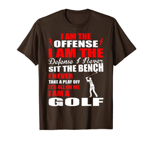

i never take a play off golf sports, White;black