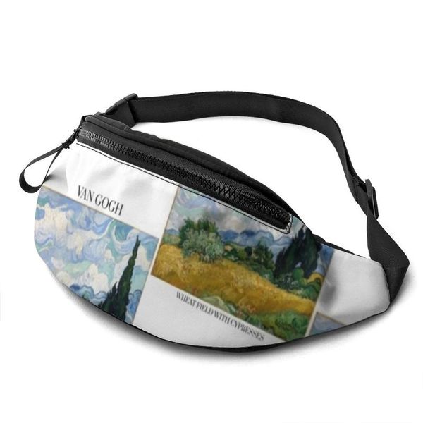 

waist bags vangogh bag woman fitness pack funny polyester