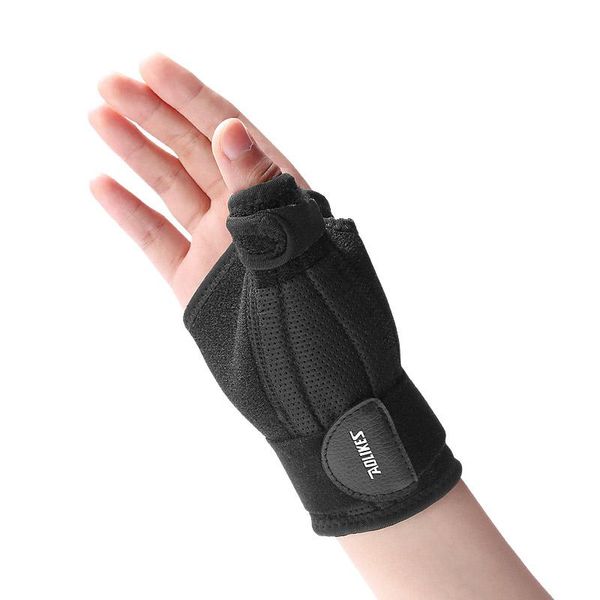 

wrist support thumb splint with brace-thumb brace for carpal tunnel or tendonitis pain relief ,thumb spica stabilizer, Black;red