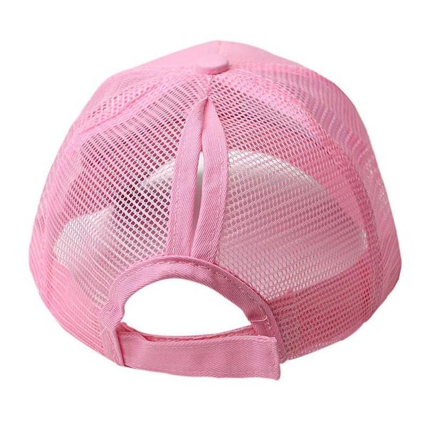 

baseball cap women adjustable ponytail mesh snapback summer hat sun hat for women bone casquette out jllsbz, Black;white