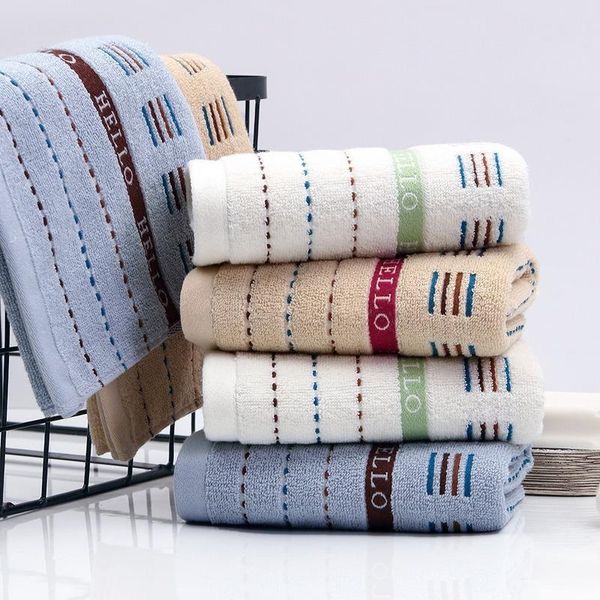 

towel hand 1pcs 34x75cm check facial care bathroom sports household non-disposable