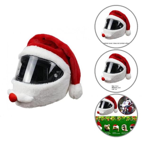 

motorcycle helmets excellent workmanship plush creative christmas style helmet cover for outdoor