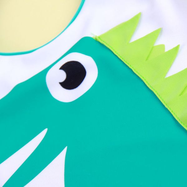 

2021 dinosaur new children's one-piece spring resort swimsuit, White;black