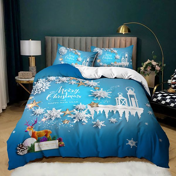 

bedding sets christmas happy santa gif bedding set luxury quilt cover 3d printing duvet  size home textile pillowcase