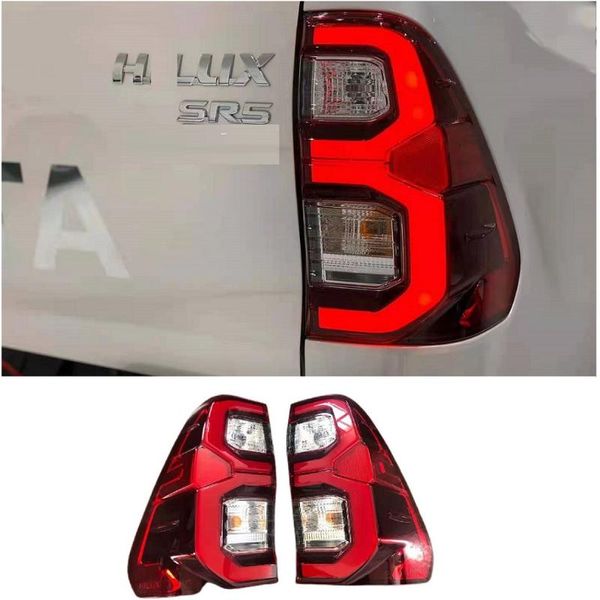 

emergency lights auto rear turn signal reverse high additional brake light lamp fit for hilux revo rocco 2021 pickup car tail lamps