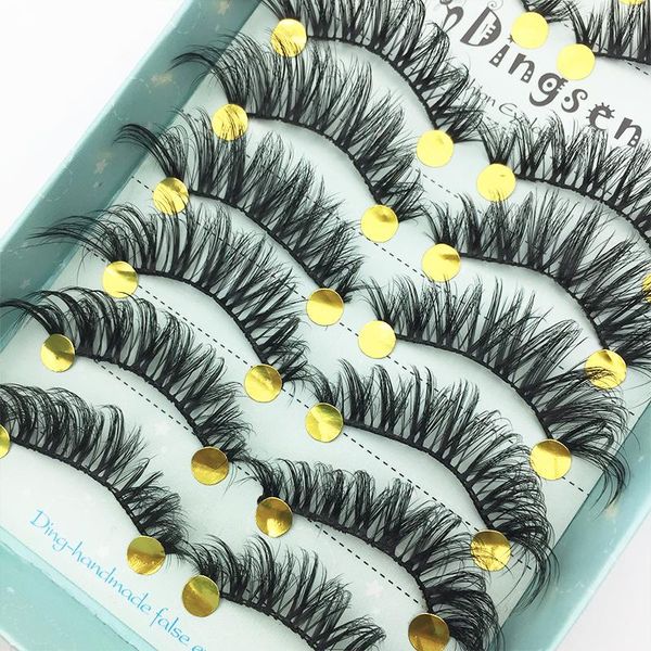 

false eyelashes 5/8/10pairs 3d mink lashes natural dramatic messy eye maquiagem makeup tools