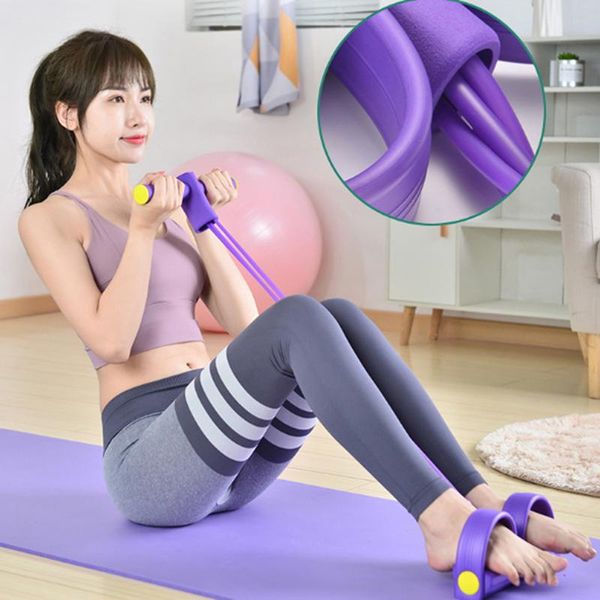 

resistance bands 1pc elastic band fitness touch yoga pilates exercise equipment latex tube foot brake