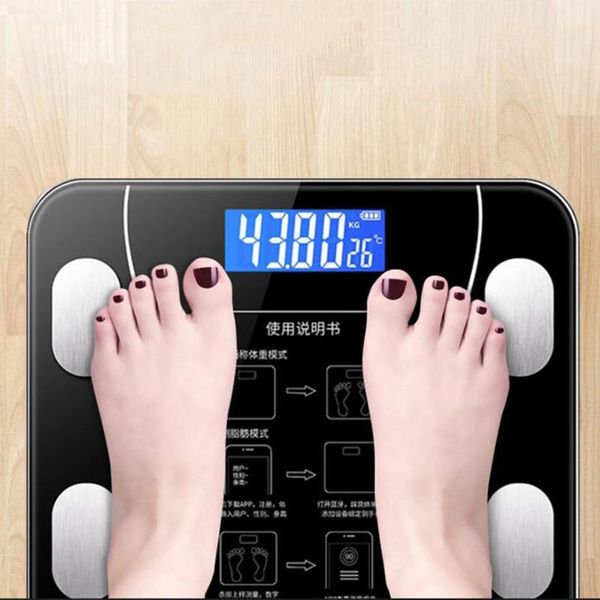 

smart scales bathroom led screen body grease electronic weight scale composition analysis health home