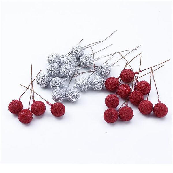 

10/30pcs artificial pe cherry fruits wedding decorative flowers wreath scrapbooking christmas decorations for home diy g qylvyq