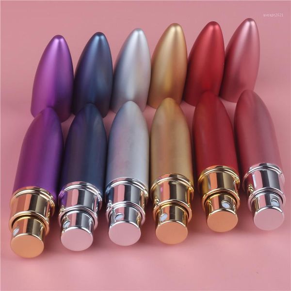 

5ml travel mini refillable portable empty atomizer perfume bottles scent pump spray case parfum airless cosmetic containers storage & jars