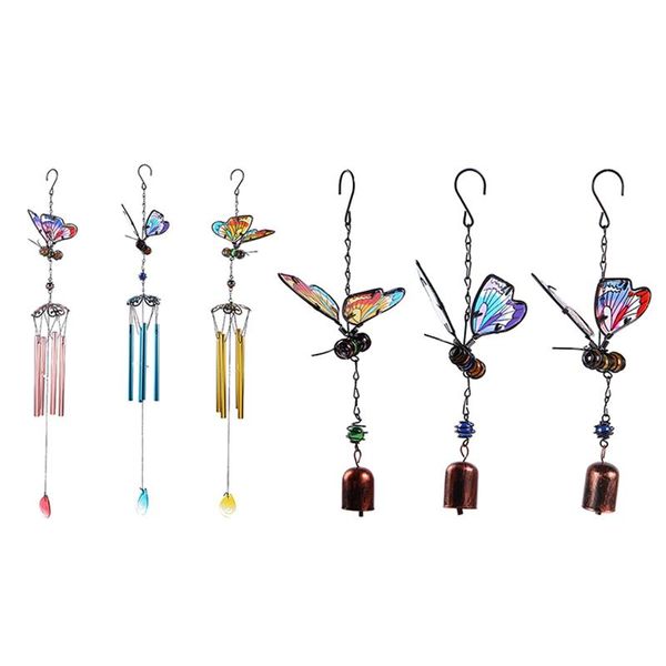 

decorative objects & figurines 1pc garden butterflywind chime window balcony yard home hanging bells ornament decor decoration