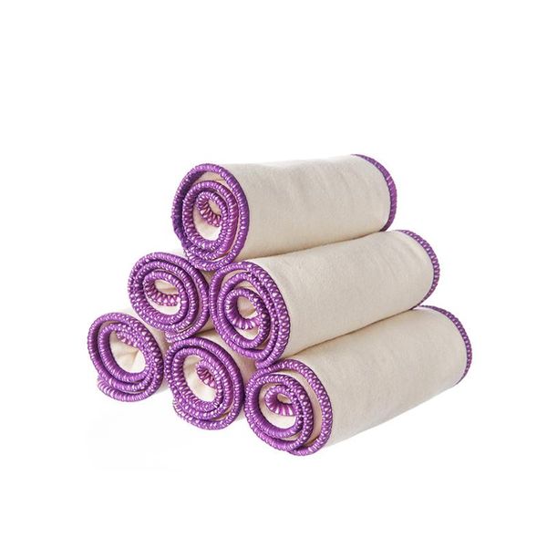 

cloth diapers 1pc reusable baby diaper 3 layer insert 100% linen cotton washable care eco-friendly