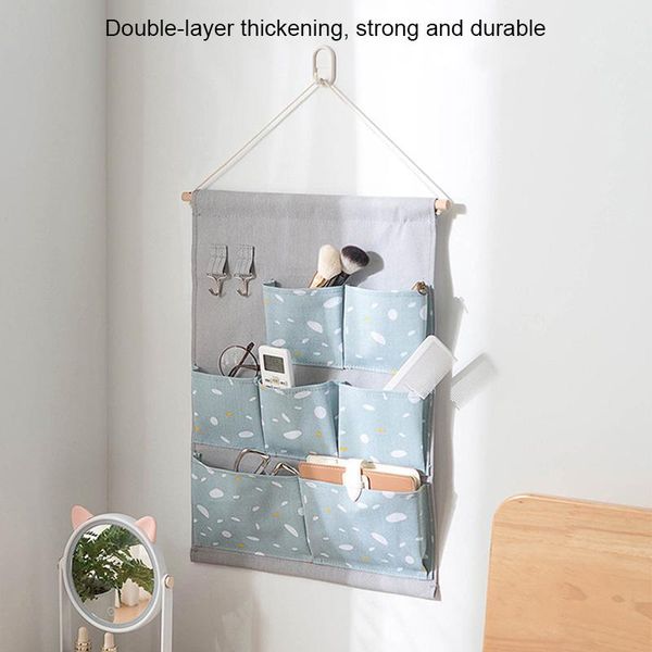 

storage bags sock fabric bag hanging wall door bedside student sundries