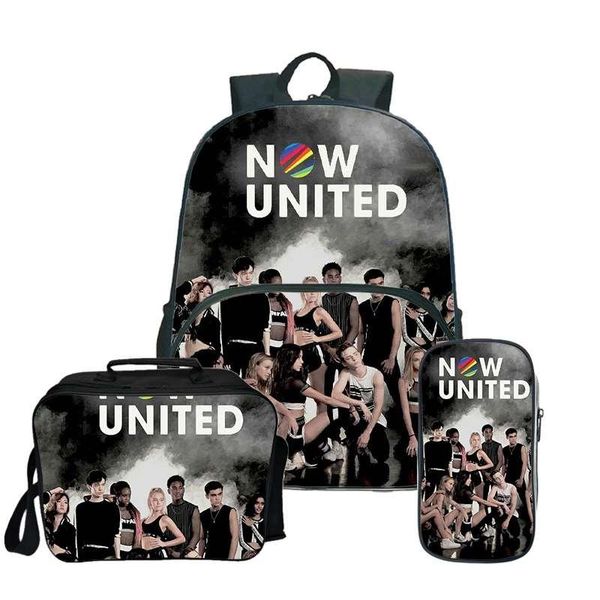 

backpack now united waterproof school bag for teenage travel college bookbag mochila 3pcs/set