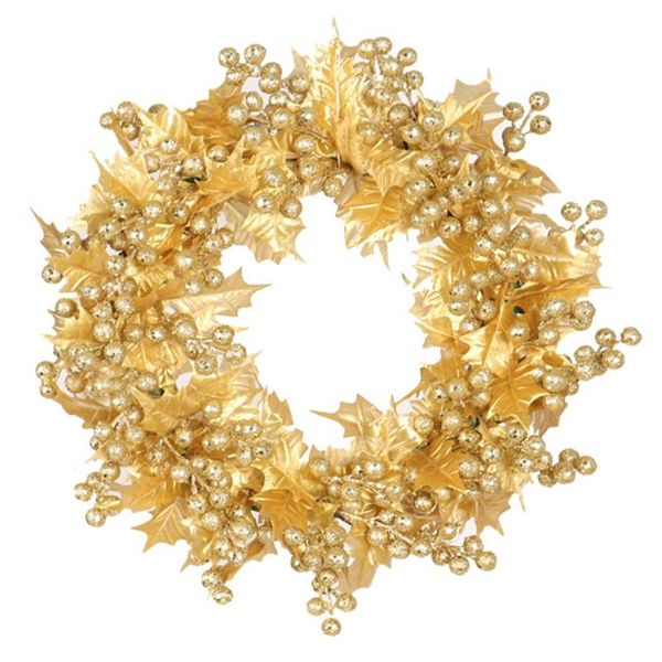 

christmas wreath for front door with shatterproof ball ornaments for home wall decor, wedding decoration